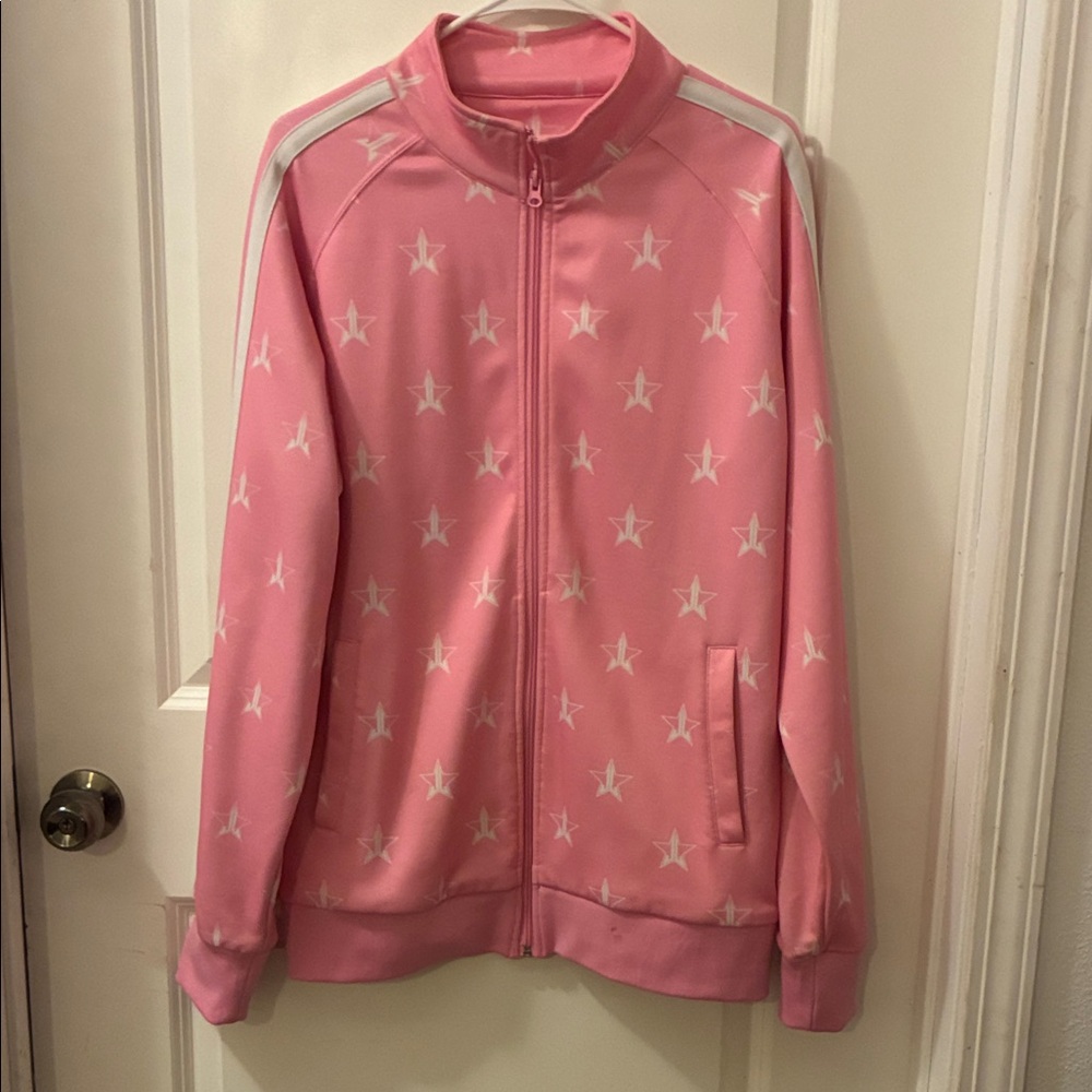 Jeffree Star Pink and White Star Sweater